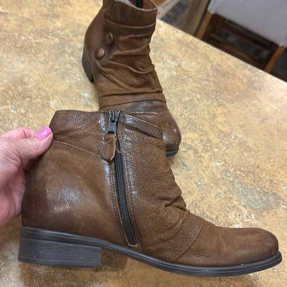 Miz Mooz Sallie Brown Distressed Bootie - Picture 3 of 12